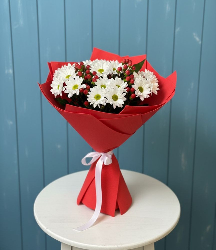 Букет цветов из: Хризантемы в Мокшане