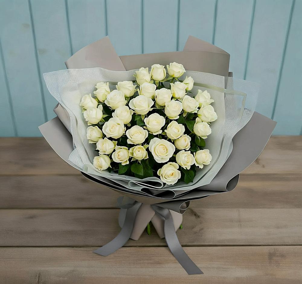 Букет Белоснежная нежность в Мокшане