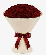 Букет 101 Бордовая роза Блэк Бакарра в Мокшане