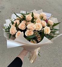 Букет Кремовые розы Латте в Мокшане