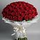 Букет 101 Красная роза Блэк Мэджик в Мокшане