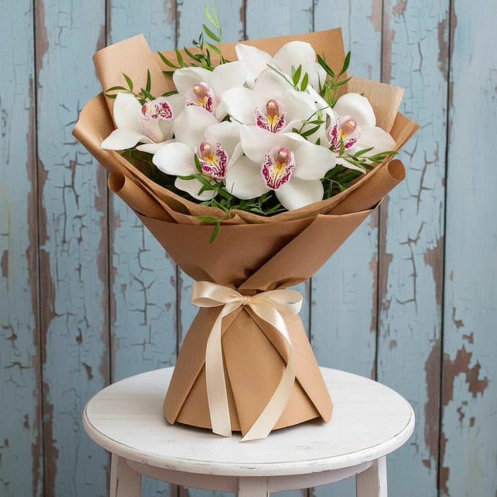Букет цветов из: Орхидеи и Розы в Мокшане
