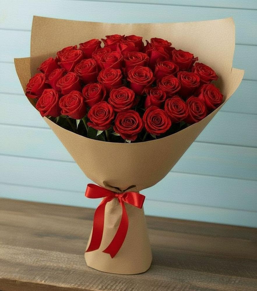 Букет Красные розы Милано в Мокшане