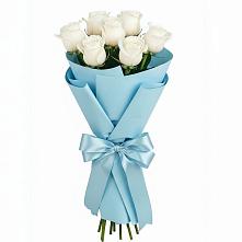 Букет 7 белых роз Проуд #REPLACE_PRED# Мокшане