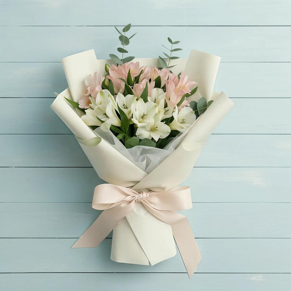 Букет цветов из: Альстромерии в Мокшане