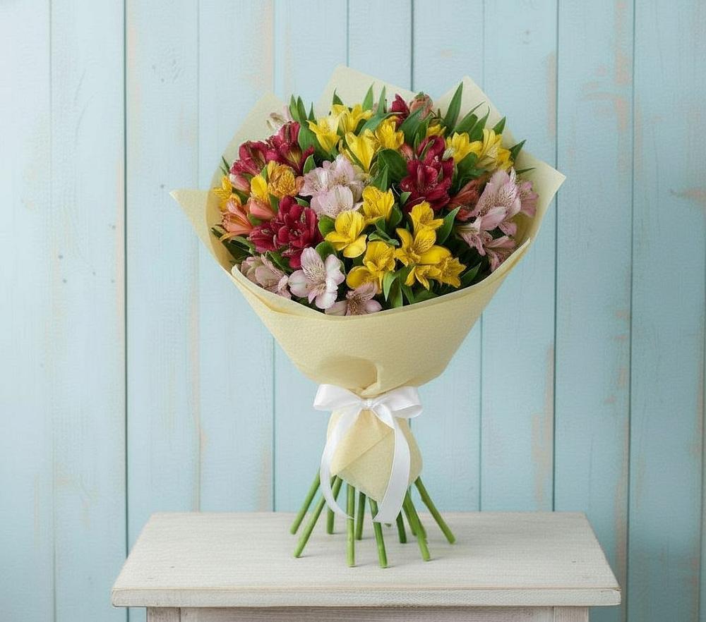 Букет цветов из: Альстромерии в Мокшане