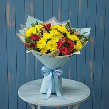 Букет цветов из:  Альстромерии и Хризантемы в Мокшане
