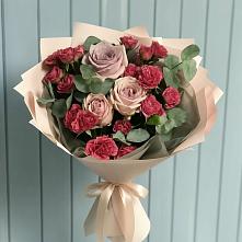 Букет цветов из:  Гвоздики и Розы #REPLACE_PRED# Мокшане
