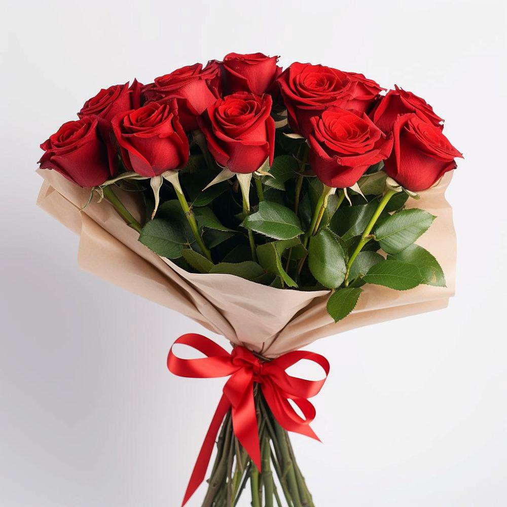 Букет 11 Красных роз Эдлесс Лав в Мокшане
